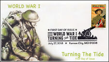 18-212, 2018, I wojna światowa, Turning the Tide, Obrazkowy znak pocztowy, okładka pierwszego dnia na sprzedaż  Wysyłka do Poland
