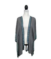 Used, Violet & Claire Chiffon Kimono Cardigan Size XL Blue, Green White Open Front Top for sale  Shipping to South Africa
