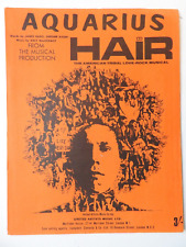 Aquário de partituras musicais Hair vocais de piano notação padrão 1968 comprar usado  Enviando para Brazil