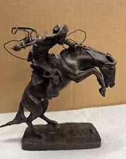 The Bronco Buster Bronze Sculpture Fredrick Remington 1988 The Franklin Mint $ for sale  Shipping to South Africa