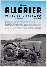 Allgaier a133 1954 for sale  NOTTINGHAM