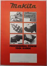 Folheto original vintage Makita Professional Power Tool Range, c 1984 comprar usado  Enviando para Brazil