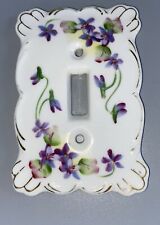 Vintage Kelvin Fine China Hand Painted Single Light Switch Plate Cover Porcelain for sale  Shipping to South Africa
