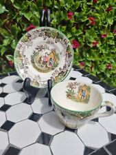 Vintage Copeland Spode Tea Cup saucer  Duo Green  "Spode's Byron" 3.5 diameter  for sale  LITTLEHAMPTON