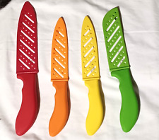 Hampton Dura Ceramica 4 Piece Cutlery Set colored ceramic knives with covers segunda mano  Embacar hacia Argentina