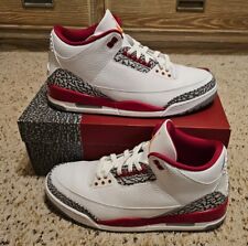 Usado, Tamanho 11.5 Masculino - Air Jordan 3 Retro 'Cardinal Red' - CT8532 126 comprar usado  Enviando para Brazil