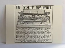 Merritt type writer for sale  LONDON