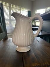 American Atelier "Athena" 5166Ivory Ribbed 48 Oz Pitcher, used for sale  Shipping to South Africa
