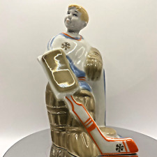 VTG Soviet Original Porcelain Hockey Player Figurine USSR Sport 1970s Rare for sale  Shipping to South Africa