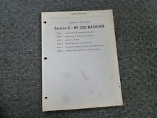 Massey Ferguson MF 320 Retroescavadeira Manual de Serviço de Reparo, usado comprar usado  Enviando para Brazil
