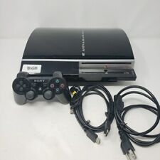 Sony PS3 PlayStation 3 80GB Black Fat Console w/ OEM Controller for sale  Shipping to South Africa