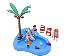 Usado, Playmobil Freibad Schwimmbecken Mutter mit Kindern Schwimmbad Rutsche City Life comprar usado  Enviando para Brazil