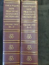 Usado, DICCIONARIO FUNK AND WAGNALLS NUEVO PRÁCTICO ESTÁNDAR Volúmenes 1 y 2 Vintage 1954 segunda mano  Embacar hacia Argentina
