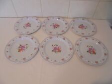 6 x FLORAL MELAMINE PLATES - DIAMETER 8" - NEW for sale  Shipping to South Africa