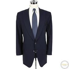Scabal Navy Blue Noble Phantom Super 200's Wool Woven Dual Vents 2Btn Suit 44L for sale  Shipping to South Africa