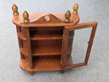 Vintage Freestanding Wood & Glass Curios Miniature Display Cabinet  for sale  Shipping to South Africa