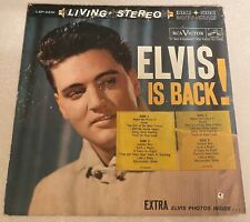 Elvis Presley - ¡Elvis está de vuelta! 1960 LP RARO DOS PEGATINAS SOLAMENTE CUBIERTA, usado segunda mano  Embacar hacia Argentina