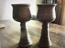 Stoneware goblets brown for sale  STOCKTON-ON-TEES