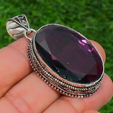 African Amethyst Gemstone Handmade 925 Sterling Silver Oval Cut Jewelry Pendant for sale  Shipping to South Africa