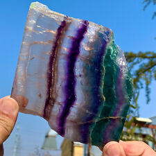 Belo cristal de fluorita arco-íris natural 438 g espécimes de pedra bruta cura comprar usado  Enviando para Brazil