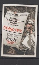 Póster alemán sello cerveza París 1937 segunda mano  Embacar hacia Argentina