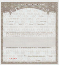 Certificate origin mco d'occasion  Expédié en Belgium