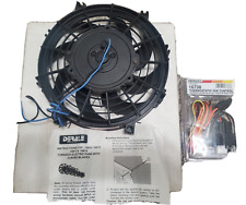 Extrator elétrico Derale HD Tornado 9" ventilador + kit de montagem + controle de ventilador termostato comprar usado  Enviando para Brazil