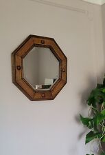 Oak octagonal mirror for sale  LEEDS
