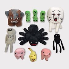 Minecraft Ghast Cow Skeleton Pig Creeper Pig Spider Plush Stuffed Animal Lot for sale  Shipping to Canada