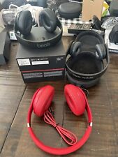 Lot Of 3 All Working Beats Headphones Studio 2 B0501 Studio 3 And Solo HD Tested for sale  Shipping to South Africa