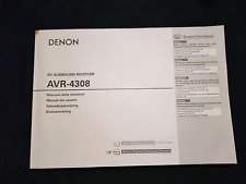 Istruzioni per l'uso DENON AVR-4308 italiano/Espanolo/Nederlands/Swenska usato  Spedire a Italy
