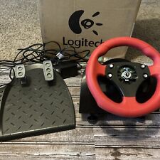 logitech wingman formula force Wheel And Foot Pedels Wheel Missing Emblem for sale  Shipping to South Africa