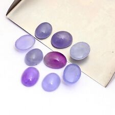 AAA+ Hackmanite 9 Pcs Plain Oval Cabochon Color Change Gemstones Lot 10mm-11.5mm, used for sale  Shipping to South Africa