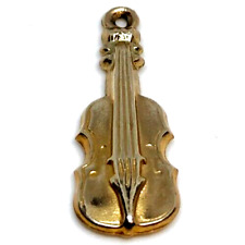 Berloque de violino pingente fob ouro 9 quilates retrô vintage violoncelo contrabaixo comprar usado  Enviando para Brazil