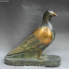 Usado, Estátua chinesa de bronze dourada escultura voo pombo pomba pássaro da paz animal livre comprar usado  Enviando para Brazil