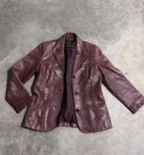 Jaqueta de couro Wilsons feminina tamanho: M marrom buttersoft vermelha oxblood (:L comprar usado  Enviando para Brazil