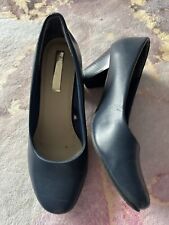 womens navy court shoes for sale  LEEDS