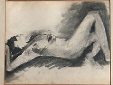 Abstract Original Charcoal sketch drawing Nude Study Female portrait 1995 for sale  Shipping to South Africa