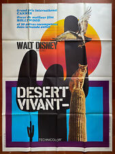 Occasion, Affiche DESERT VIVANT Walt DISNEY documentaire 120x160cm d'occasion  Paris XVIII