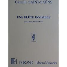 Saint-Saëns Camille Una Flauta Invisible Canto Piano Flauta segunda mano  Embacar hacia Argentina