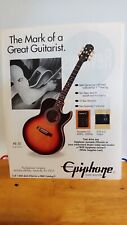 EPIPHONE PR-5E ACOUSTIC ELECTRIC GUITAR 1990 PRINT AD  11 X 8.5 .,,, used for sale  Shipping to South Africa