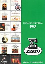 Catalogue générale erato d'occasion  France