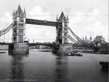 85831 LONDON TOWER BRIDGE OPEN INGLAND ANTIGUO BW cartel estampado en pared segunda mano  Embacar hacia Argentina