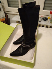 Bottes cuir noir d'occasion  Séméac