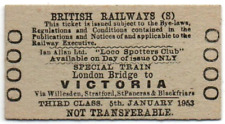 Bilet kolejowy BR(S) - London Bridge to Victoria-Ian Allan Loco Spotters Rail Tour na sprzedaż  Wysyłka do Poland
