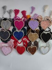 pulseras de corazon de cristal mayoreo semanario, lote 12 pz Artesanal Méxicana comprar usado  Enviando para Brazil