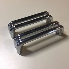 2 Vintage KBC Chrome Split Bar Drawer Pull Mid Century Style Lot K for sale  Shipping to South Africa