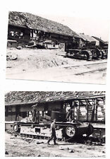 2x Foto Vormarsch Ostfront / Panzer Tank Kette Raupenschlepper   # 2253 gebraucht kaufen  Monheim
