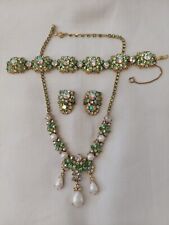 jewelry set crown emerald for sale  Andover