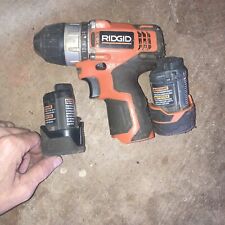 RIDGID 12V LI-ION COMPACT VARIABLE SPEED DRILL MODEL: R82007 With 2 Defect Batt for sale  Shipping to South Africa